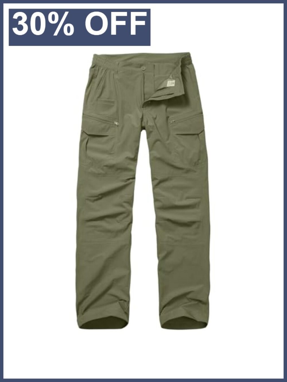 Mens Cargo Hiking Convertible Pants Zip Off Safari Tactical Outdoor